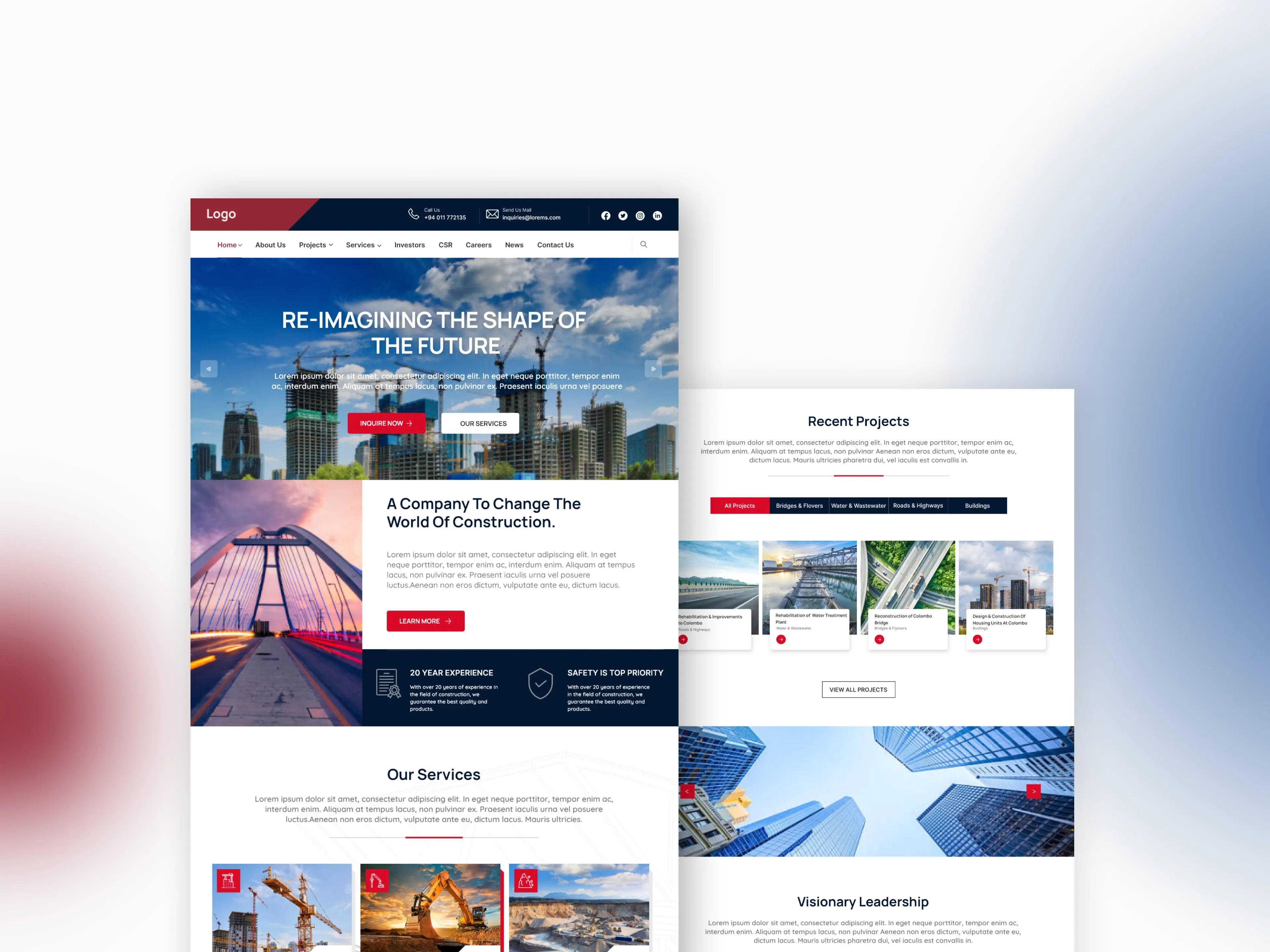 Twenty years of projects, one page — Web Design, Strategy project by Neelaka Ganegoda